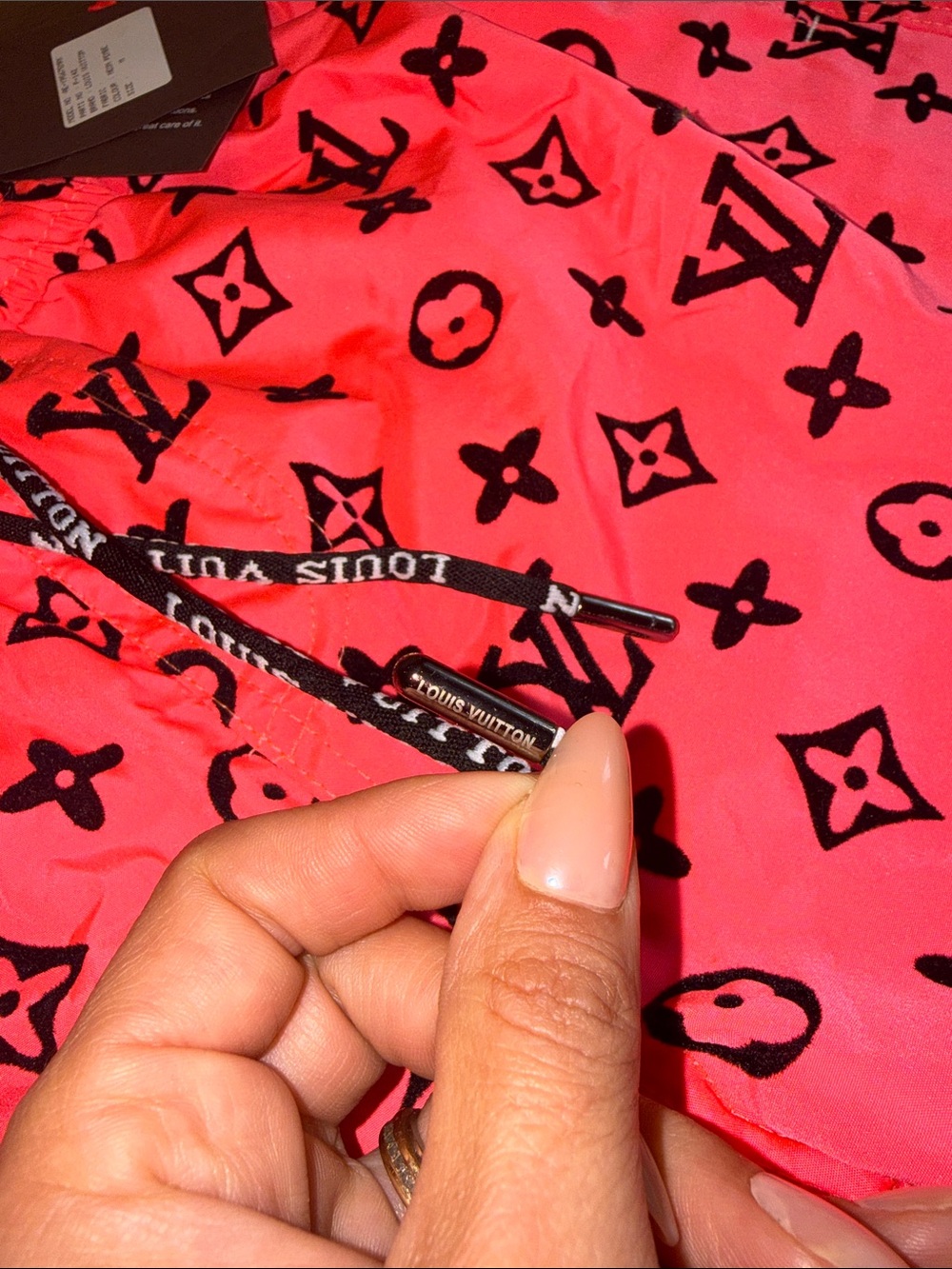 Louis Vuitton Hot neon Pink Monogram Swim Trunks - Picture 4 of 9
